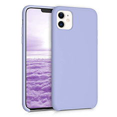 Silikon Hülle Handyhülle Ultra Dünn Schutzhülle 360 Grad Tasche für Apple iPhone 11 Violett