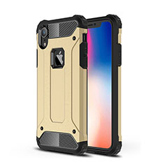 Silikon Hülle Handyhülle Ultra Dünn Schutzhülle 360 Grad Tasche für Apple iPhone XR Gold