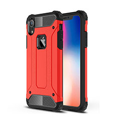 Silikon Hülle Handyhülle Ultra Dünn Schutzhülle 360 Grad Tasche für Apple iPhone XR Rot
