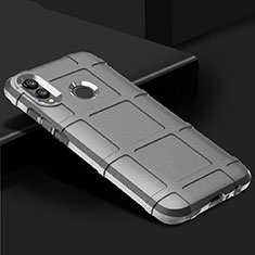 Silikon Hülle Handyhülle Ultra Dünn Schutzhülle 360 Grad Tasche für Huawei Honor V10 Lite Silber
