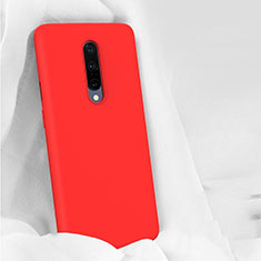 Silikon Hülle Handyhülle Ultra Dünn Schutzhülle 360 Grad Tasche für OnePlus 7 Pro Rot