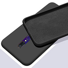 Silikon Hülle Handyhülle Ultra Dünn Schutzhülle 360 Grad Tasche für Oppo A9X Schwarz