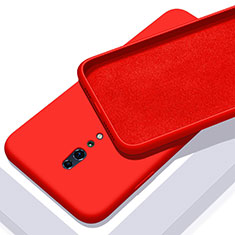 Silikon Hülle Handyhülle Ultra Dünn Schutzhülle 360 Grad Tasche für Oppo Reno Z Rot
