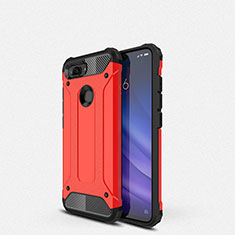 Silikon Hülle Handyhülle Ultra Dünn Schutzhülle 360 Grad Tasche für Xiaomi Mi 8 Lite Rot
