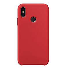 Silikon Hülle Handyhülle Ultra Dünn Schutzhülle 360 Grad Tasche für Xiaomi Mi 8 Rot