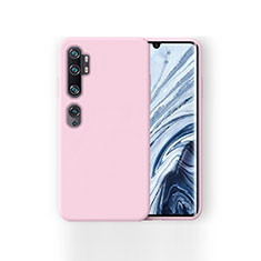 Silikon Hülle Handyhülle Ultra Dünn Schutzhülle 360 Grad Tasche für Xiaomi Mi Note 10 Rosa
