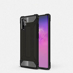Silikon Hülle Handyhülle Ultra Dünn Schutzhülle 360 Grad Tasche G01 für Samsung Galaxy Note 10 Plus Schwarz