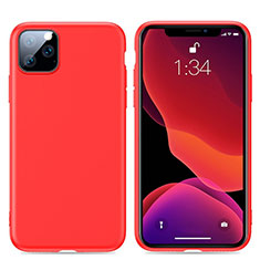 Silikon Hülle Handyhülle Ultra Dünn Schutzhülle 360 Grad Tasche S01 für Apple iPhone 11 Pro Rot