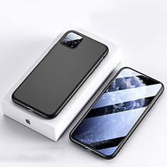 Silikon Hülle Handyhülle Ultra Dünn Schutzhülle 360 Grad Tasche S01 für Apple iPhone 11 Pro Schwarz