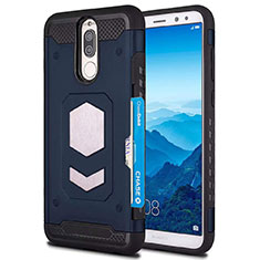 Silikon Hülle Handyhülle Ultra Dünn Schutzhülle 360 Grad Tasche S01 für Huawei G10 Blau