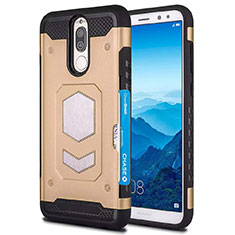 Silikon Hülle Handyhülle Ultra Dünn Schutzhülle 360 Grad Tasche S01 für Huawei Nova 2i Gold