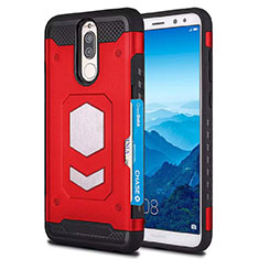 Silikon Hülle Handyhülle Ultra Dünn Schutzhülle 360 Grad Tasche S01 für Huawei Nova 2i Rot