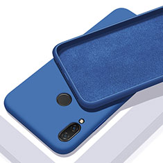 Silikon Hülle Handyhülle Ultra Dünn Schutzhülle 360 Grad Tasche S01 für Huawei P Smart Z Blau