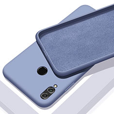 Silikon Hülle Handyhülle Ultra Dünn Schutzhülle 360 Grad Tasche S01 für Huawei P Smart Z Grau