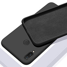 Silikon Hülle Handyhülle Ultra Dünn Schutzhülle 360 Grad Tasche S01 für Huawei P Smart Z Schwarz