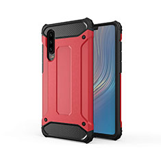Silikon Hülle Handyhülle Ultra Dünn Schutzhülle 360 Grad Tasche S01 für Huawei P30 Rot