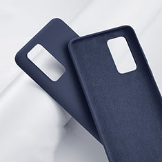Silikon Hülle Handyhülle Ultra Dünn Schutzhülle 360 Grad Tasche S01 für Huawei P40 Blau