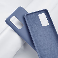 Silikon Hülle Handyhülle Ultra Dünn Schutzhülle 360 Grad Tasche S01 für Huawei P40 Grau