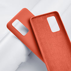 Silikon Hülle Handyhülle Ultra Dünn Schutzhülle 360 Grad Tasche S01 für Huawei P40 Orange