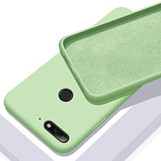 Silikon Hülle Handyhülle Ultra Dünn Schutzhülle 360 Grad Tasche S01 für Huawei Y6 Prime (2018) Grün