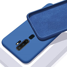 Silikon Hülle Handyhülle Ultra Dünn Schutzhülle 360 Grad Tasche S01 für Oppo A11X Blau