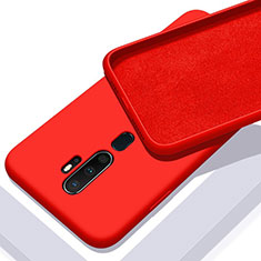 Silikon Hülle Handyhülle Ultra Dünn Schutzhülle 360 Grad Tasche S01 für Oppo A11X Rot