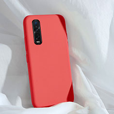 Silikon Hülle Handyhülle Ultra Dünn Schutzhülle 360 Grad Tasche S01 für Oppo Find X2 Pro Rot