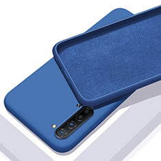 Silikon Hülle Handyhülle Ultra Dünn Schutzhülle 360 Grad Tasche S01 für Oppo Reno3 Blau