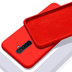 Silikon Hülle Handyhülle Ultra Dünn Schutzhülle 360 Grad Tasche S01 für Realme X2 Pro Rot
