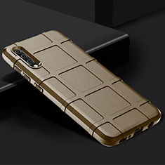 Silikon Hülle Handyhülle Ultra Dünn Schutzhülle 360 Grad Tasche S01 für Samsung Galaxy A90 5G Gold