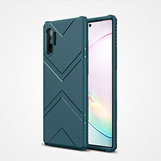 Silikon Hülle Handyhülle Ultra Dünn Schutzhülle 360 Grad Tasche S01 für Samsung Galaxy Note 10 Plus 5G Grün
