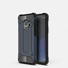 Silikon Hülle Handyhülle Ultra Dünn Schutzhülle 360 Grad Tasche S01 für Samsung Galaxy S9 Blau