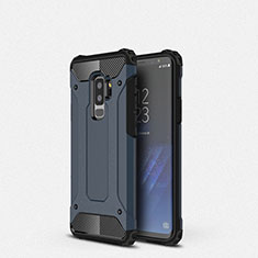 Silikon Hülle Handyhülle Ultra Dünn Schutzhülle 360 Grad Tasche S01 für Samsung Galaxy S9 Plus Blau