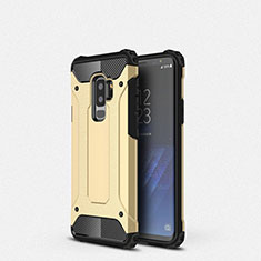 Silikon Hülle Handyhülle Ultra Dünn Schutzhülle 360 Grad Tasche S01 für Samsung Galaxy S9 Plus Gold