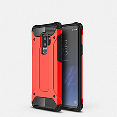 Silikon Hülle Handyhülle Ultra Dünn Schutzhülle 360 Grad Tasche S01 für Samsung Galaxy S9 Plus Rot