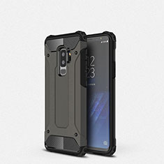 Silikon Hülle Handyhülle Ultra Dünn Schutzhülle 360 Grad Tasche S01 für Samsung Galaxy S9 Plus Schwarz