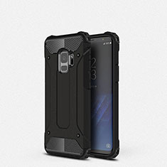 Silikon Hülle Handyhülle Ultra Dünn Schutzhülle 360 Grad Tasche S01 für Samsung Galaxy S9 Schwarz