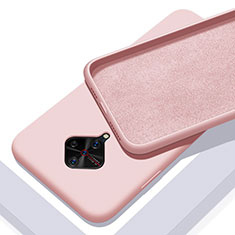 Silikon Hülle Handyhülle Ultra Dünn Schutzhülle 360 Grad Tasche S01 für Vivo S1 Pro Rosa