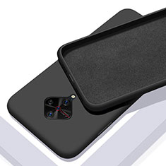 Silikon Hülle Handyhülle Ultra Dünn Schutzhülle 360 Grad Tasche S01 für Vivo S1 Pro Schwarz