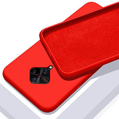 Silikon Hülle Handyhülle Ultra Dünn Schutzhülle 360 Grad Tasche S01 für Vivo X50 Lite Rot