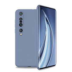 Silikon Hülle Handyhülle Ultra Dünn Schutzhülle 360 Grad Tasche S01 für Xiaomi Mi 10 Pro Grau