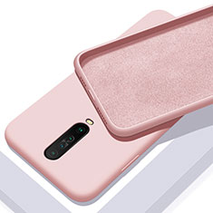 Silikon Hülle Handyhülle Ultra Dünn Schutzhülle 360 Grad Tasche S01 für Xiaomi Redmi K30 4G Rosa