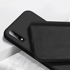 Silikon Hülle Handyhülle Ultra Dünn Schutzhülle 360 Grad Tasche S02 für Huawei Honor 9X Schwarz