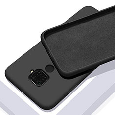 Silikon Hülle Handyhülle Ultra Dünn Schutzhülle 360 Grad Tasche S02 für Huawei Nova 5z Schwarz