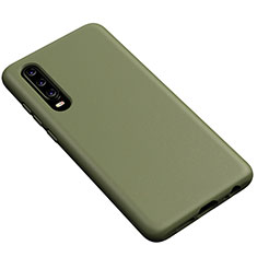 Silikon Hülle Handyhülle Ultra Dünn Schutzhülle 360 Grad Tasche S02 für Huawei P30 Grün