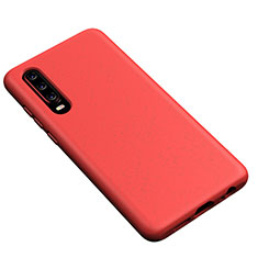 Silikon Hülle Handyhülle Ultra Dünn Schutzhülle 360 Grad Tasche S02 für Huawei P30 Rot