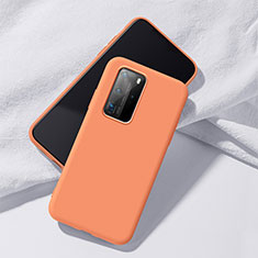 Silikon Hülle Handyhülle Ultra Dünn Schutzhülle 360 Grad Tasche S02 für Huawei P40 Pro Orange