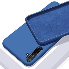 Silikon Hülle Handyhülle Ultra Dünn Schutzhülle 360 Grad Tasche S02 für Realme X2 Blau