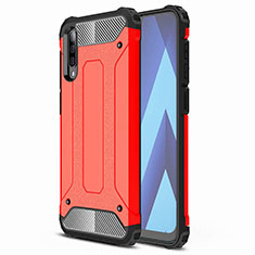 Silikon Hülle Handyhülle Ultra Dünn Schutzhülle 360 Grad Tasche S02 für Samsung Galaxy A70 Rot