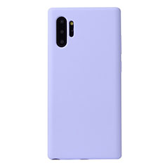 Silikon Hülle Handyhülle Ultra Dünn Schutzhülle 360 Grad Tasche S02 für Samsung Galaxy Note 10 Plus Violett